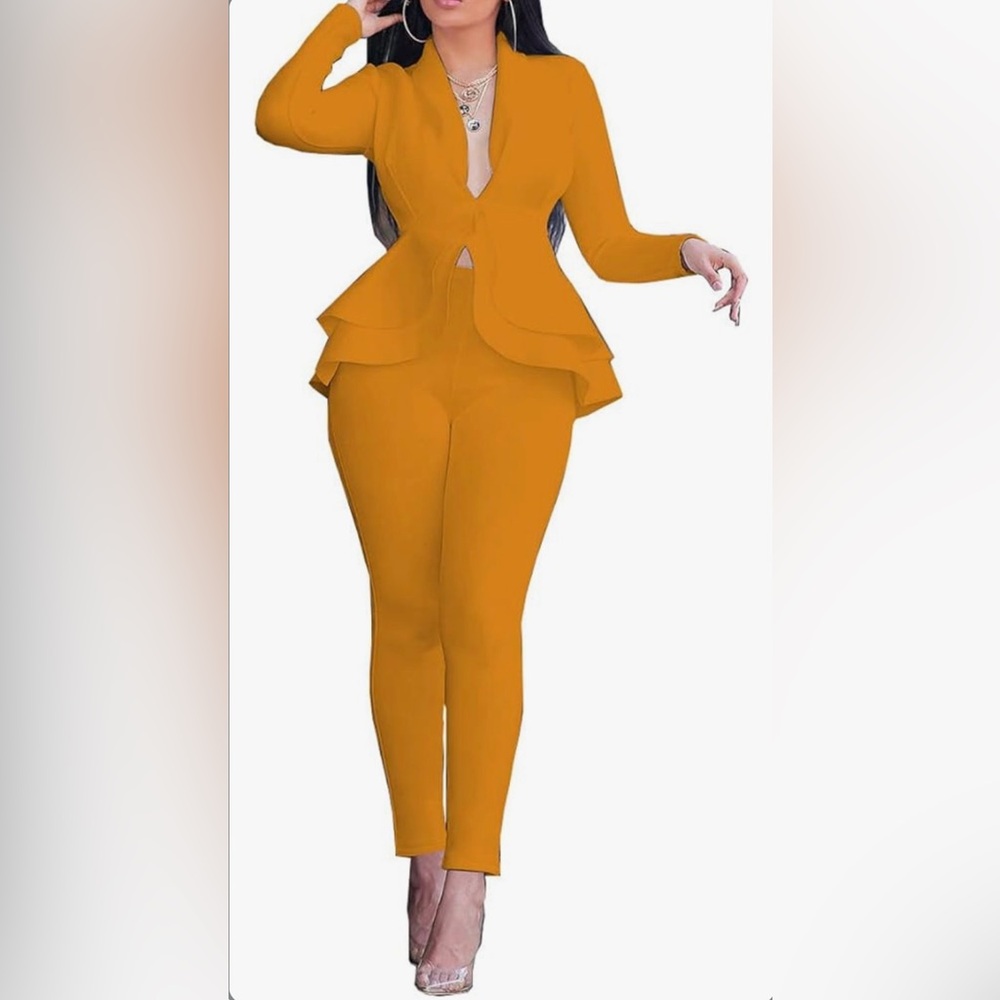 Elegant Women's Orange Jumpsuit